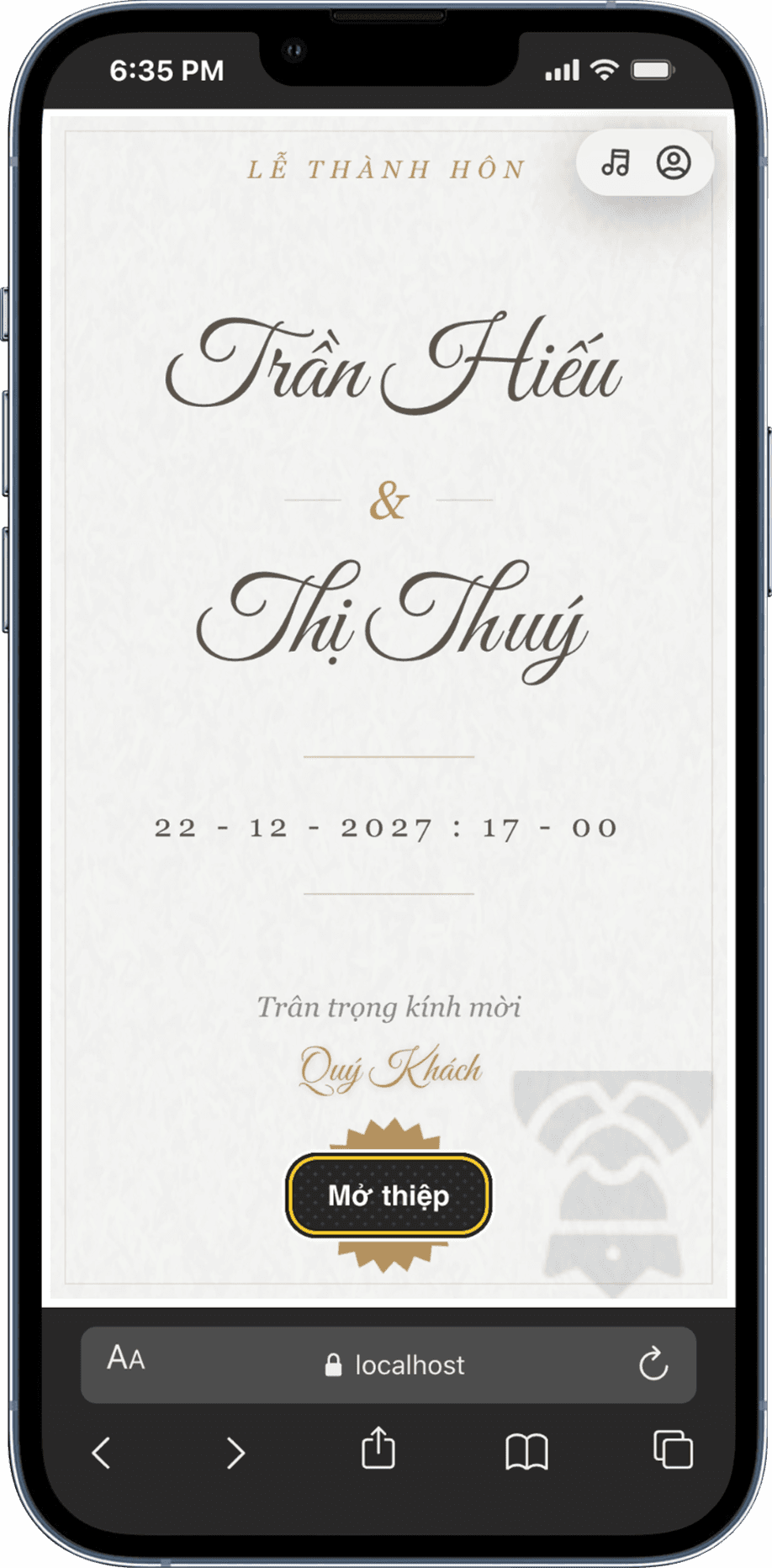 Thiệp cưới Ivory Promise - Ảnh 1