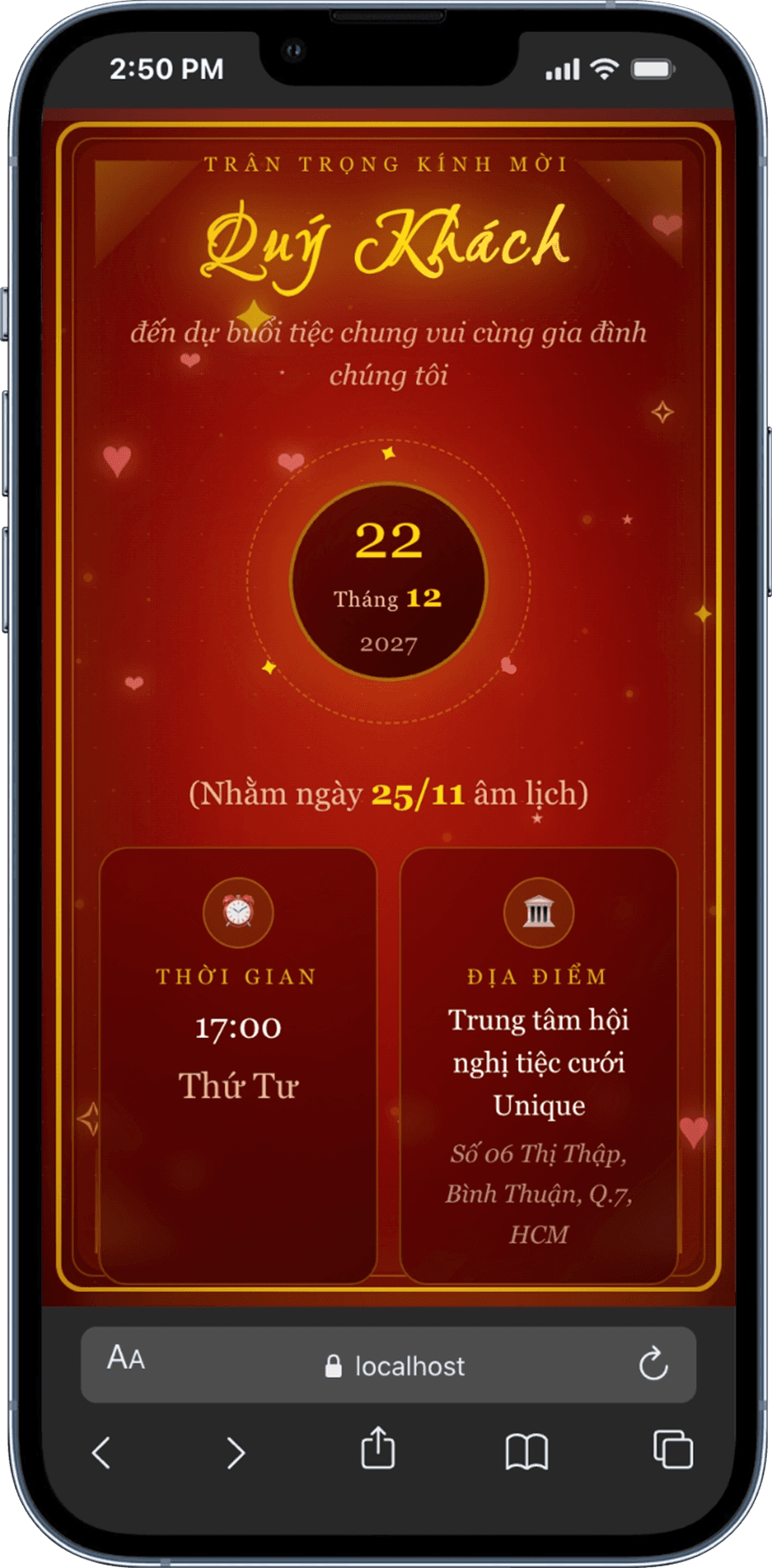 Thiệp cưới Hỷ Sự Kim Son - Ảnh 2